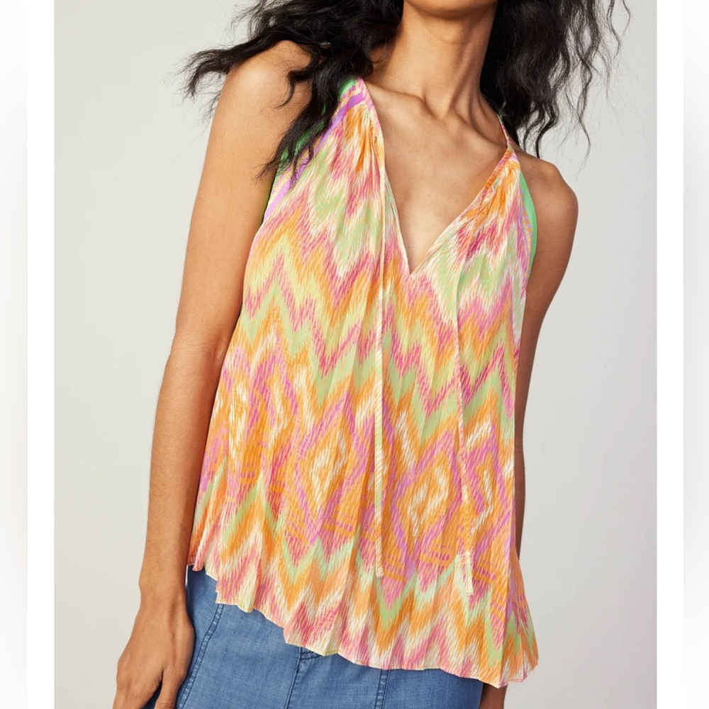 ANTHROPOLOGIE Current Air Pastel Zig Zag Tank Top